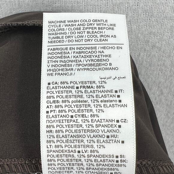 ATHLETA Arrival Pants Womens 4 Black Amara Stripe Drawstring High Rise Cropped - Picture 13 of 16